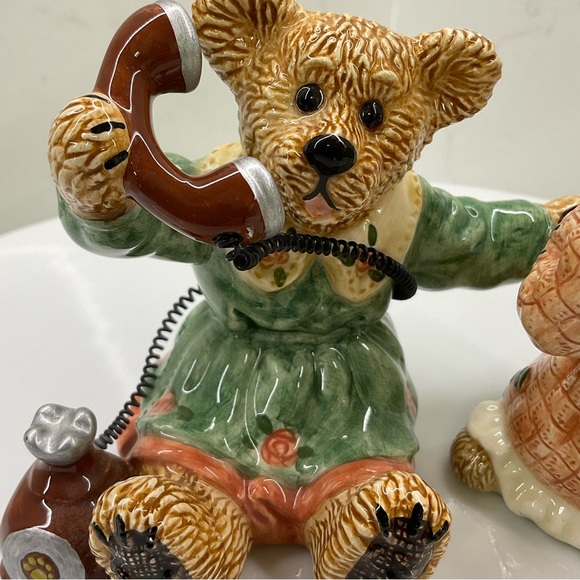 BEARWARE POTTERY SALT and Pepper Shakers, Boyds Bears Edition 2E Numbered - Picture 7 of 13
